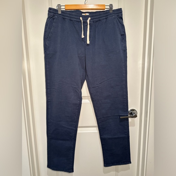 MARINE LAYER - Men’s Saturday Slim Straight Pants, Blue, XL - Picture 2 of 10